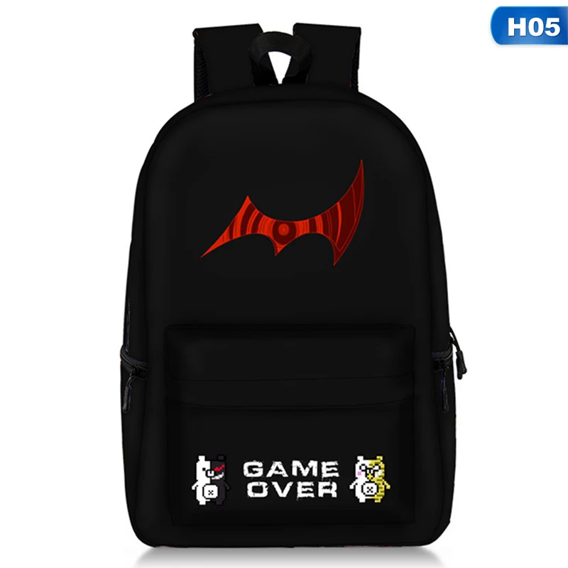H05 Danganronpa триггер счастливый рюкзак для студентов средней школы сумка для женщин и мужчин большой емкости рюкзак для путешествий рюкзак для ноутбука Прямая поставка - Цвет: H05