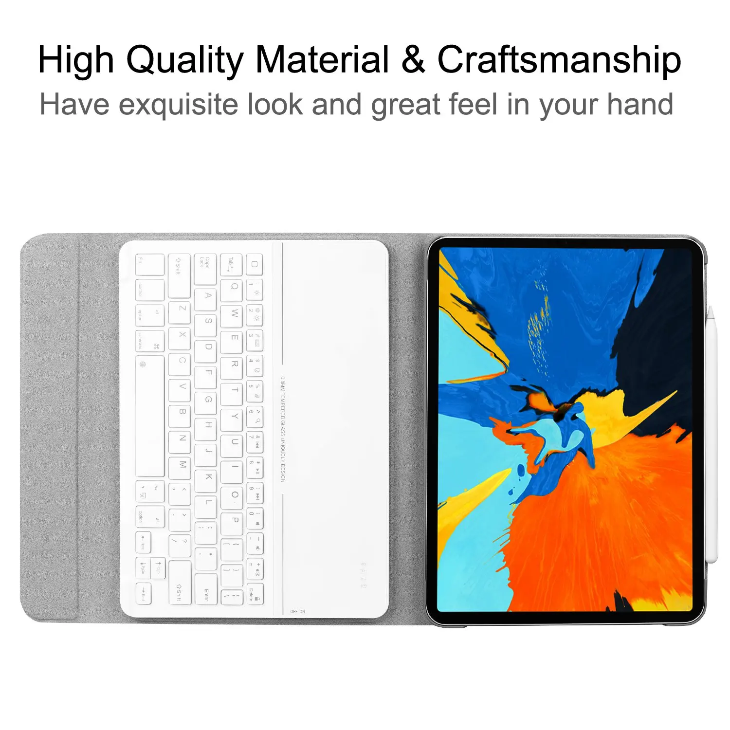 For Apple Ipad Pro 11( Version)Smart Sleep Tablet Bluetooth Keyboard Protector