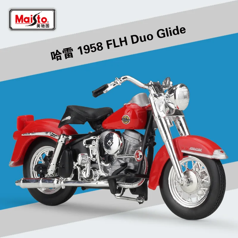 Maisto 1:18 весы HL 50 Модель ROAD KING специальный металлический литой спортивный гоночный мотоцикл модель мотоцикл - Цвет: 12