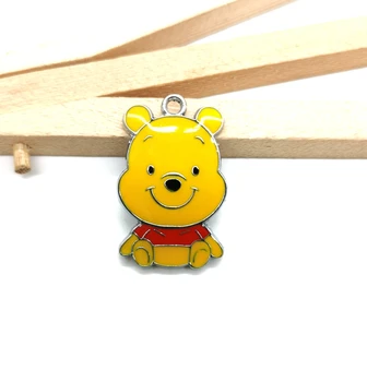 

Newe 20 pcs Cartoon bear Enamel Metal Charms DIY Pendant Jewelry Making D59