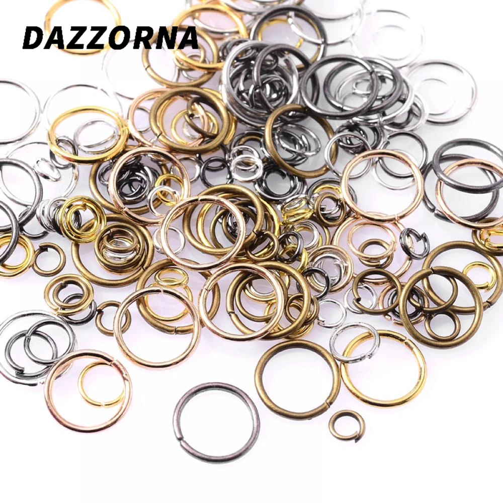 

200/300/500Pcs/Lot 4/5/6/10mm Metal Closed Single Loops Jump Rings & Split Ring For Jewelry Making DIY Accesories Supplies