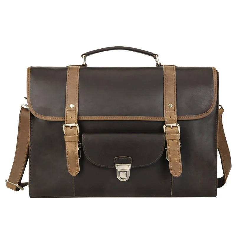 Mannen Aktetas Koe Lederen Man Casual Vintage Tote Hand Aktetas 16 \Laptop Reistas Echt Leer Moet Aktetassen Tassen mannelijke Mannen Aktetas Koe Lederen Man Casual Vintage Tote Hand Aktetas 16 \Laptop Reistas Echt Leer Moet Aktetassen Tassen mannelijke