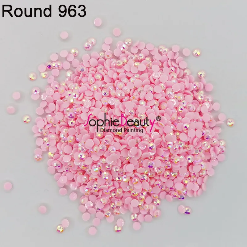 New AB Stone 2.8mm Colorful Round Drills Diamond Painting Embroidery Painting Mosaic diamond painting diamond painting accessories