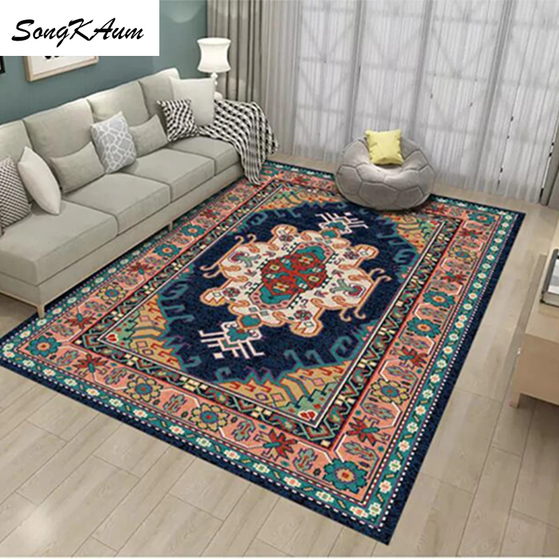 SongKAum Fresh flowers Flannel Large Carpets child Non-slip Tatami customizable Mats Bedroom Home Lving Room Rug | Дом и сад