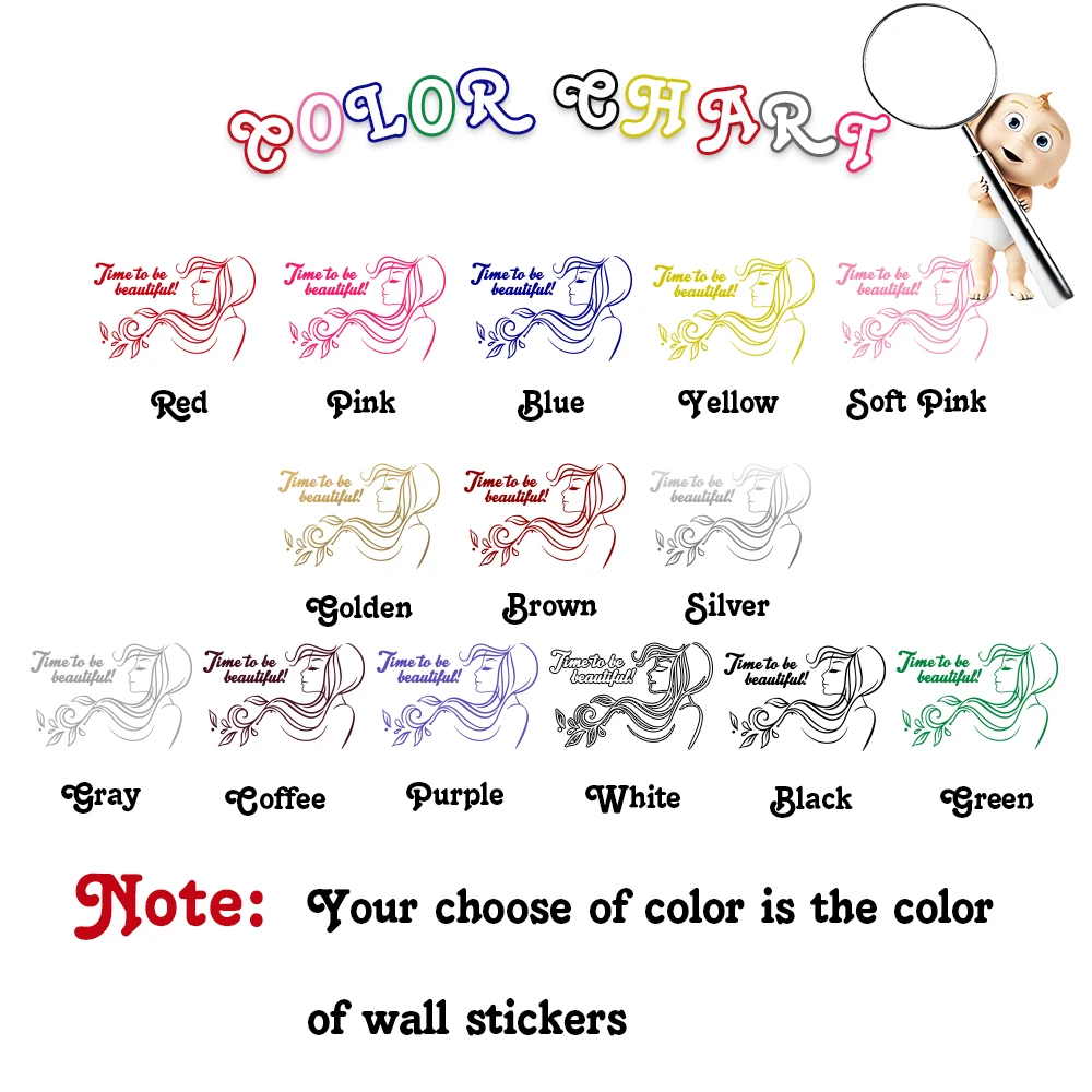 Fun Beautifil girl Wall Sticker Home Decor Decals For Woman Bedroom Vinyl Stickers Woman Beauty Quote Wallpaper Poster Mural