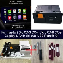 Apple CarPlay Android Auto USB Adapter Hub für Retrofit Mazda 6 Mazda 3 Mazda 2 CX30 CX5 CX8 CX9 MX5 miata TK78669U0C Kit
