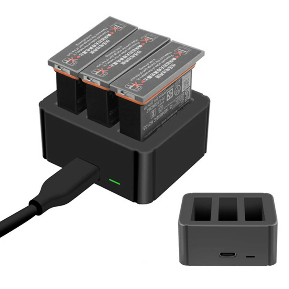 3 в 1 быстрое зарядное устройство концентратор Прочный Мульти интерфейс практичный Электрический Смарт аксессуары портативный для DJI Osmo Action