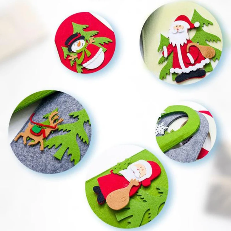 Рождественская крышка бутылки вина набор Санта вино чехол для бутылки Рождество ужин Вечеринка столы Декор винная крышка бутылка печать Бар Декор