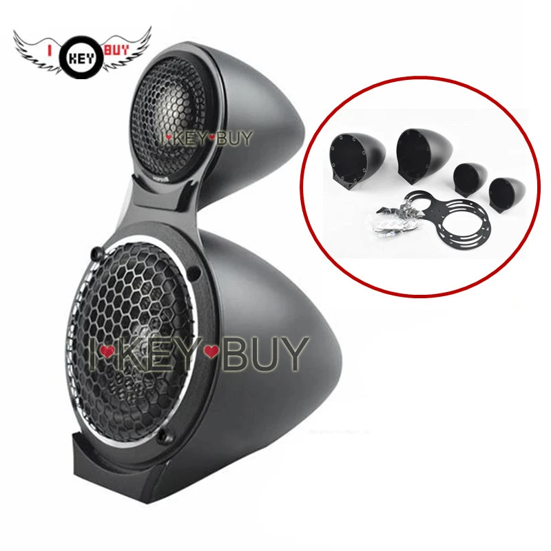 4 pcs/Lot 3.5 Inch Mid-range Speaker Base Car Horn Modified Two-way Bracket Treble Auto Tweeter Box Bracket Shell Gasket