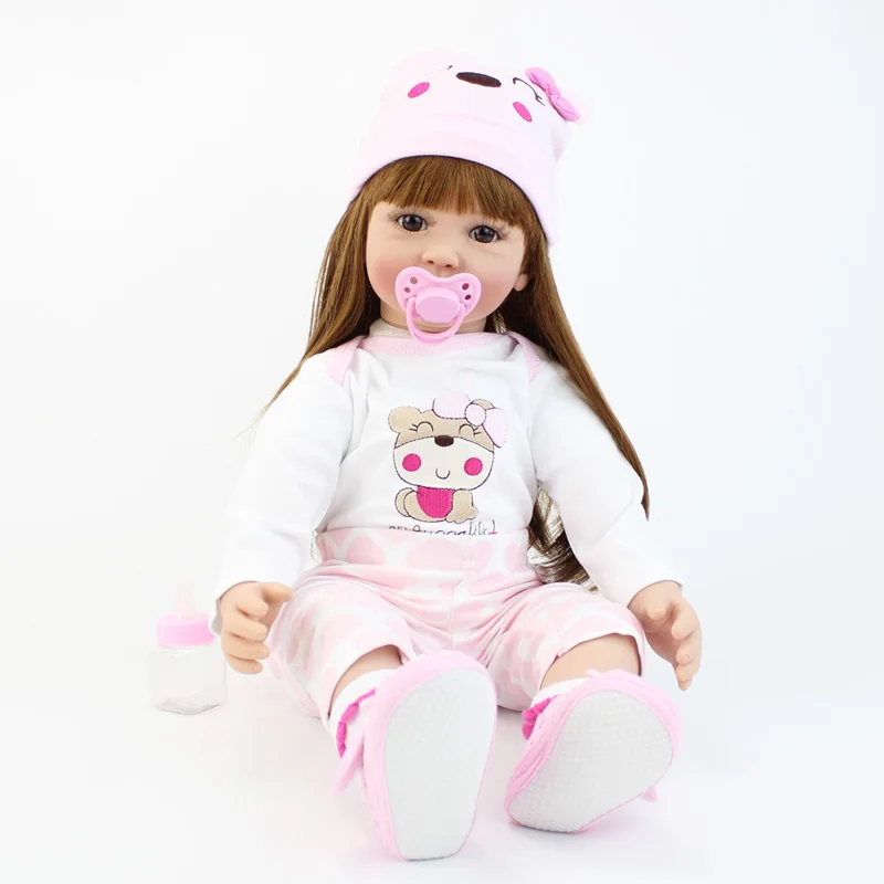 Reborn Baby Girl Reborn Toddler Boneca Soft Silicone Cloth Body Lifelike Newborn Dolls For Girls Realistic Reborn Dolls 60Cm 11 Reborn Baby Girl Reborn Toddler Boneca Soft Silicone Cloth Body Lifelike Newborn Dolls For Girls Realistic Reborn Dolls 60Cm