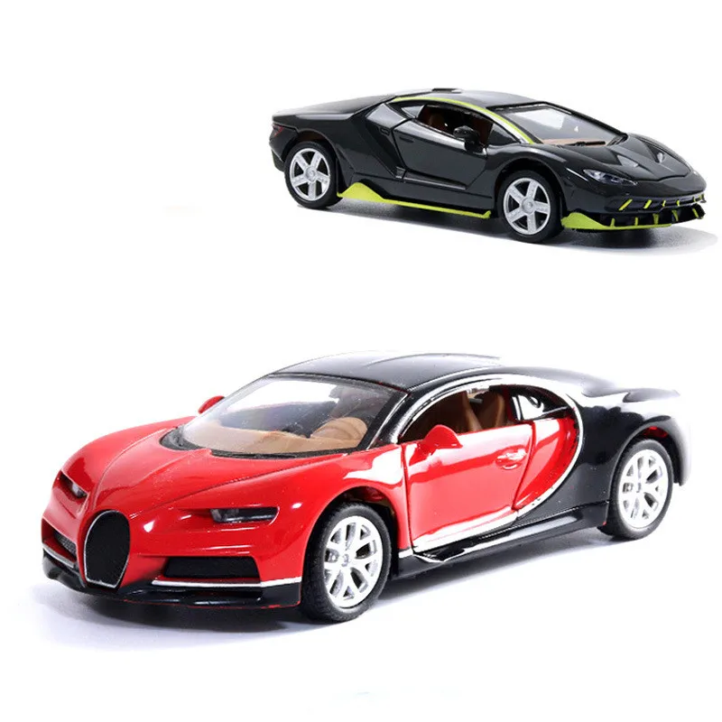 Модель автомобиля Bugatti Chiron 1:32 металлическая с черным звуком |