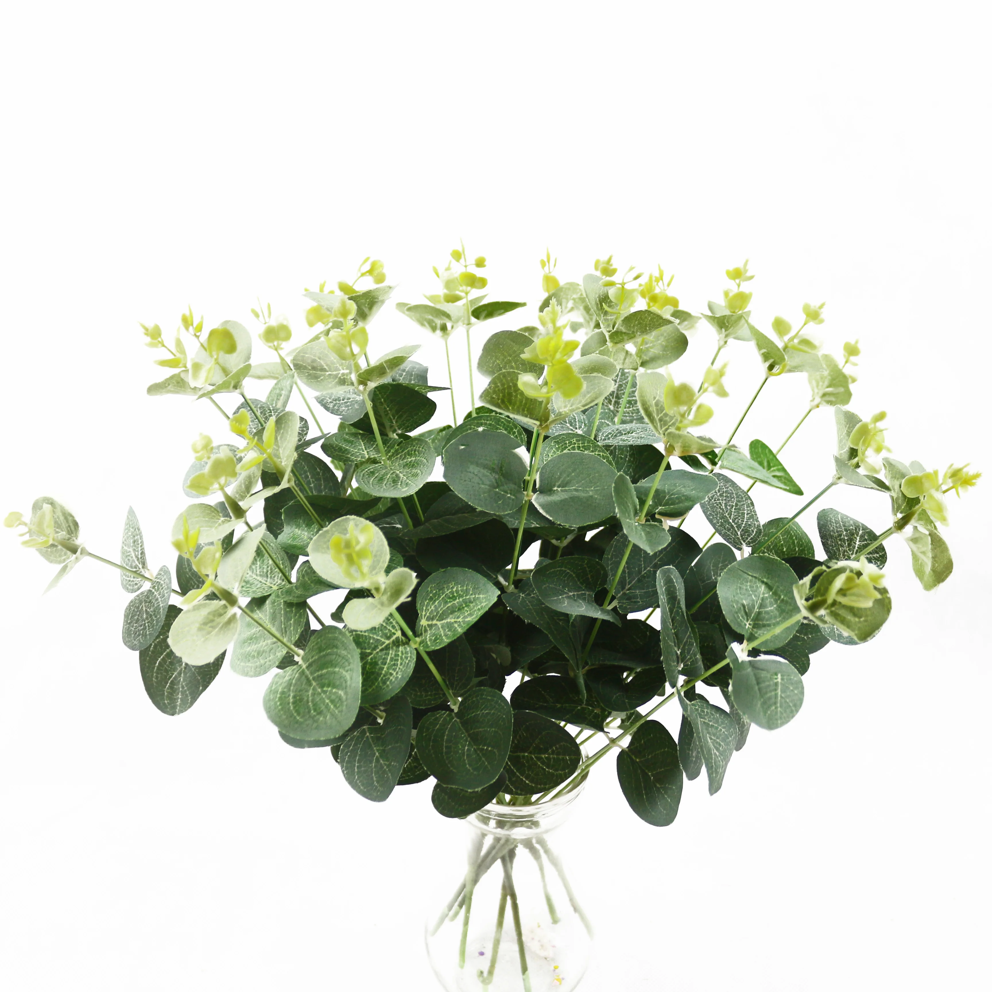 NEW Artifical Fake Silk Eucalyptus Green Plant Leaves Flowers Home Party Decor 