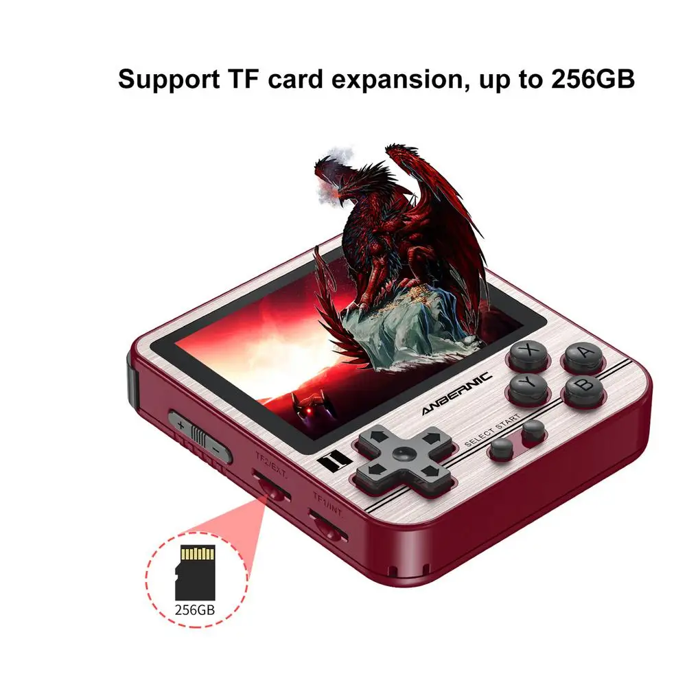 Rg280V Handheld Game Console Special Package 128G Game Card Retro N64 Handheld Game Console Suitable For Nintendo Games