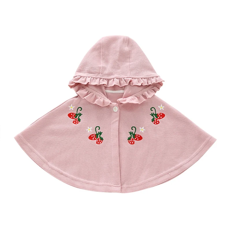 

Newborn Kids Clothing Baby Girl Cloak Coat Cotton Warm Velvet Knitted Sweater Hooded Cloak Clothes for Children Toddler Girls