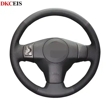 

DIY Hand-stitched Black Soft Artificial Leather Car Steering Wheel Cover for Toyota Scion XB 2008 Yaris Vios RAV4 2006-2009