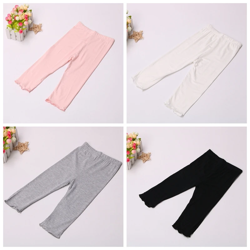 New Arrival Summer Girls Pants Calf-length Skinny Pants Girl Leggings Child Children Pants Kids Clothing 3T-8T