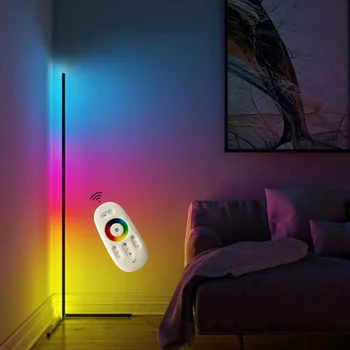 

RGB Corner Floor Lamp Led Color Dimming Remote Control Floor Lights Nordic Standing Lamps Living Room Bedroom Lamps Home Decor