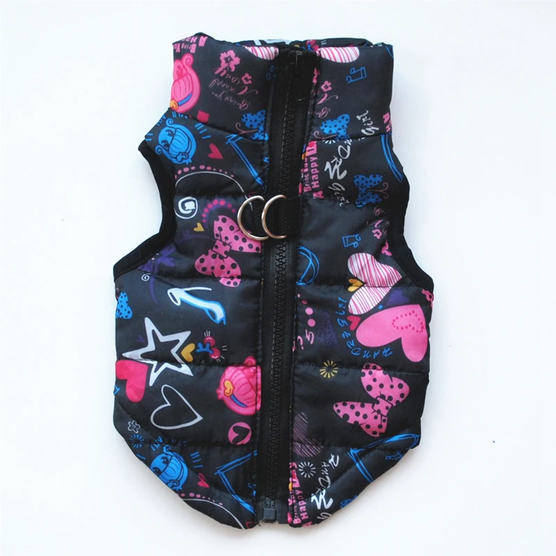 Waterproof Pet Dog Puppy Vest Jacket Print Warm Winter Dog Clothes Chihuahua Clothing Coat for Small Medium Large Dogs XS-XL