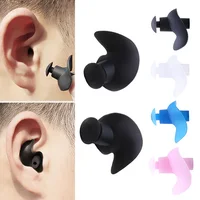 1 Pair Soft Ear Plugs Environmental Silicone Waterproof Dust-Proof Earplugs Diving Water Sports Swimming Accessories 1