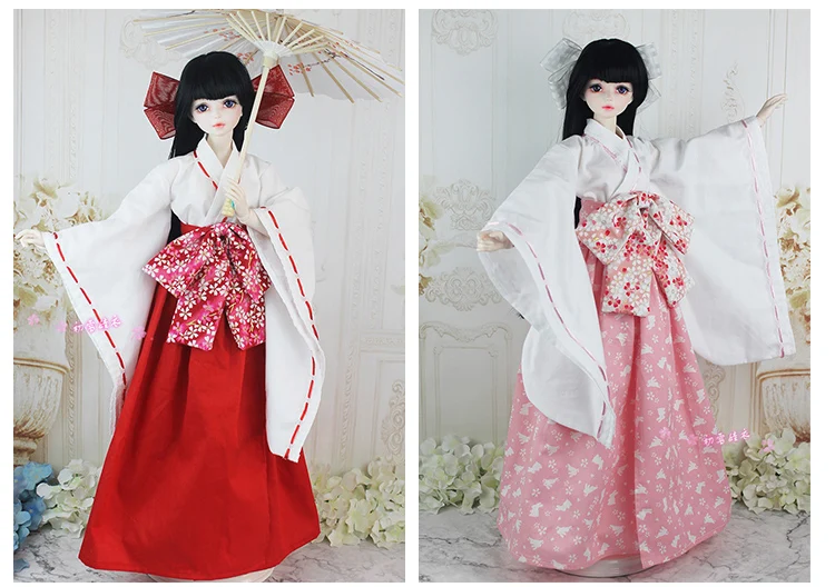 1/4 1/3 аксессуары для шарнирных кукол японское кимоно Inuyasha юката кукол/SD в комплект