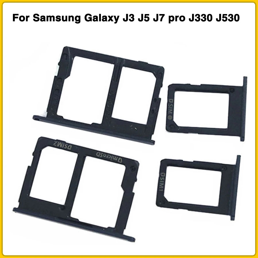 Лоток для sim-карты для samsung Galaxy J3 J5 J7 pro J330 J530 J730 J330F J530F J730F устройство для чтения sim-карт