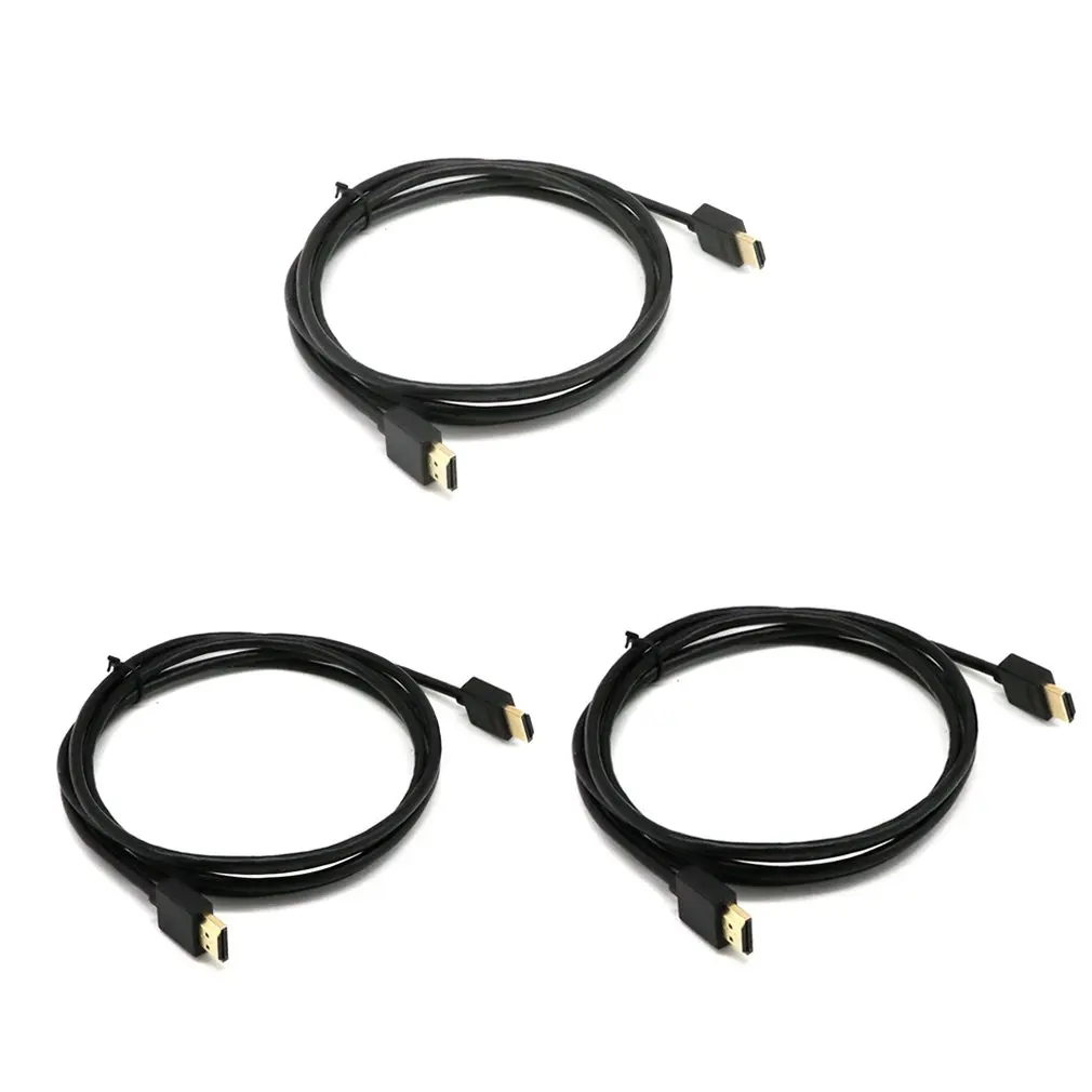 3pcs 3 шт. 5 шт. ультра тонкий HDMI 1,4 кабель для BLURAY HD tv LCD HD tv 1080P 5X - Цвет: 3pcs