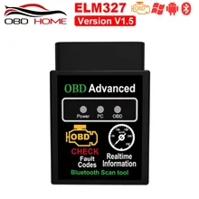 OBD2 автомобильные аксессуары ELM327 Bluetooth V2.1 V1.5 OBD2 автомобильный диагностический инструмент ELM 327 Bluetooth 4,0 для Android/Symbian OBD2 протокол