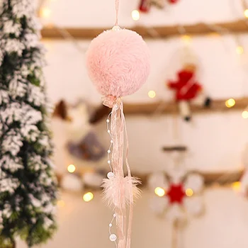 

Chritsmas Hanging Doll Christmas Plush PomPom Balls Pendants Drop Ornaments Xmas Decoration For Festival Party Hanging Decor