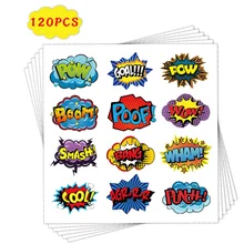 

120pcs Reward Sticker Irregular Pattern for Kids Classroom Encouragement Student Cartoon Motivational Sticker Teacher Supplies