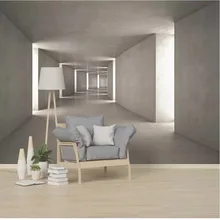 Bacaz обои на заказ расширение пространства коридор тени фон Фреска 3d гостиная ТВ фон 3d обои Декор стикер