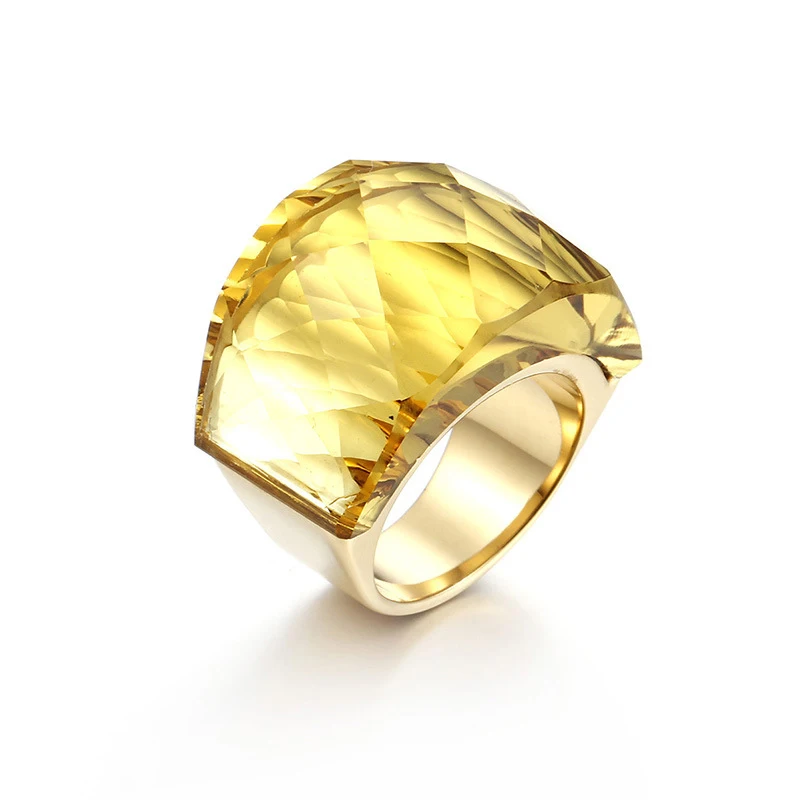 big large fashion jewelry finger rings for women girls ladies 18k gold