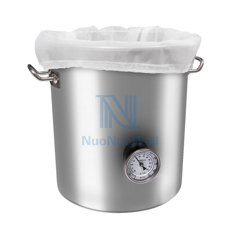 NuoNuoWell 120/75 микрон цилиндр нейлоновый шнурок фильтр мешок виноград Пиво Вино ПИВОВАРЕНИЕ инструмент пищевой многоразовый мешок DIY