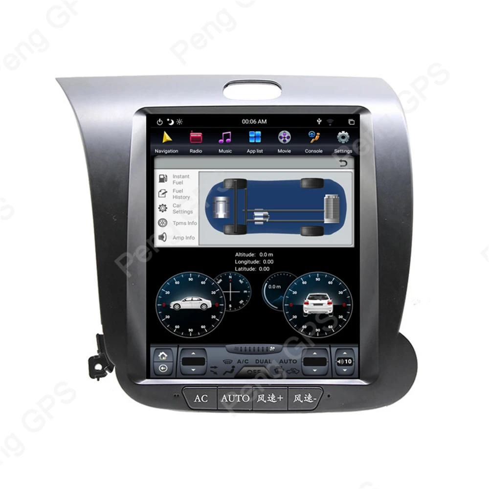 Flash Deal Android 8.1 GPS Navigation DVD Player for Kia Cerato K3 Forte 2013-2016 Left Hand Drive Tesla Radio 10.4" HD Multimedia Headunit 4