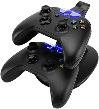 

Controller Charger for Xbox One, LED Dual Docking Charging Station Stand for Xbox One/Xbox One S Controller with USB Cable