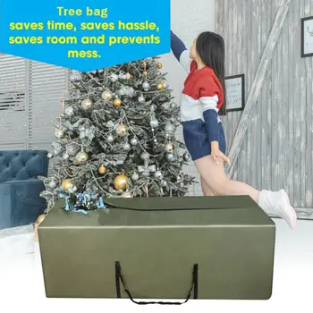 

2020 New Organizer Bag with Handles Christmas Xmas Storage Zip Bag For Christmas Tree Decor Waterproof Lightweight Garden Home
