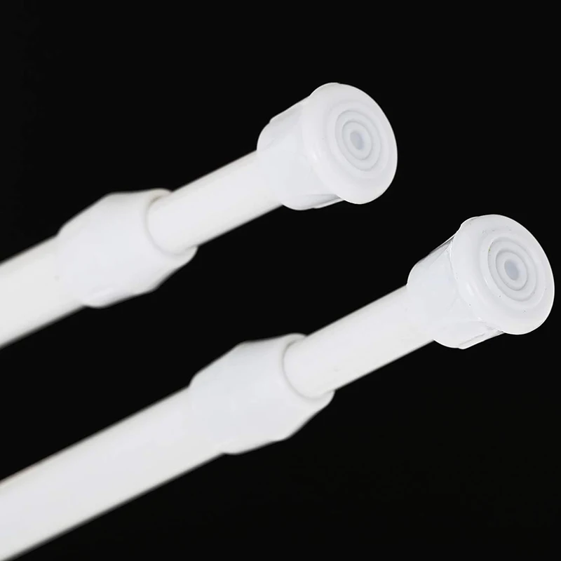 8 Small Tension Rods 15.7 inch to 28 inch Spring Extendable Curtain Curtain Shower Curtain Telescopic Rod for Kitchen Cabinet Cu