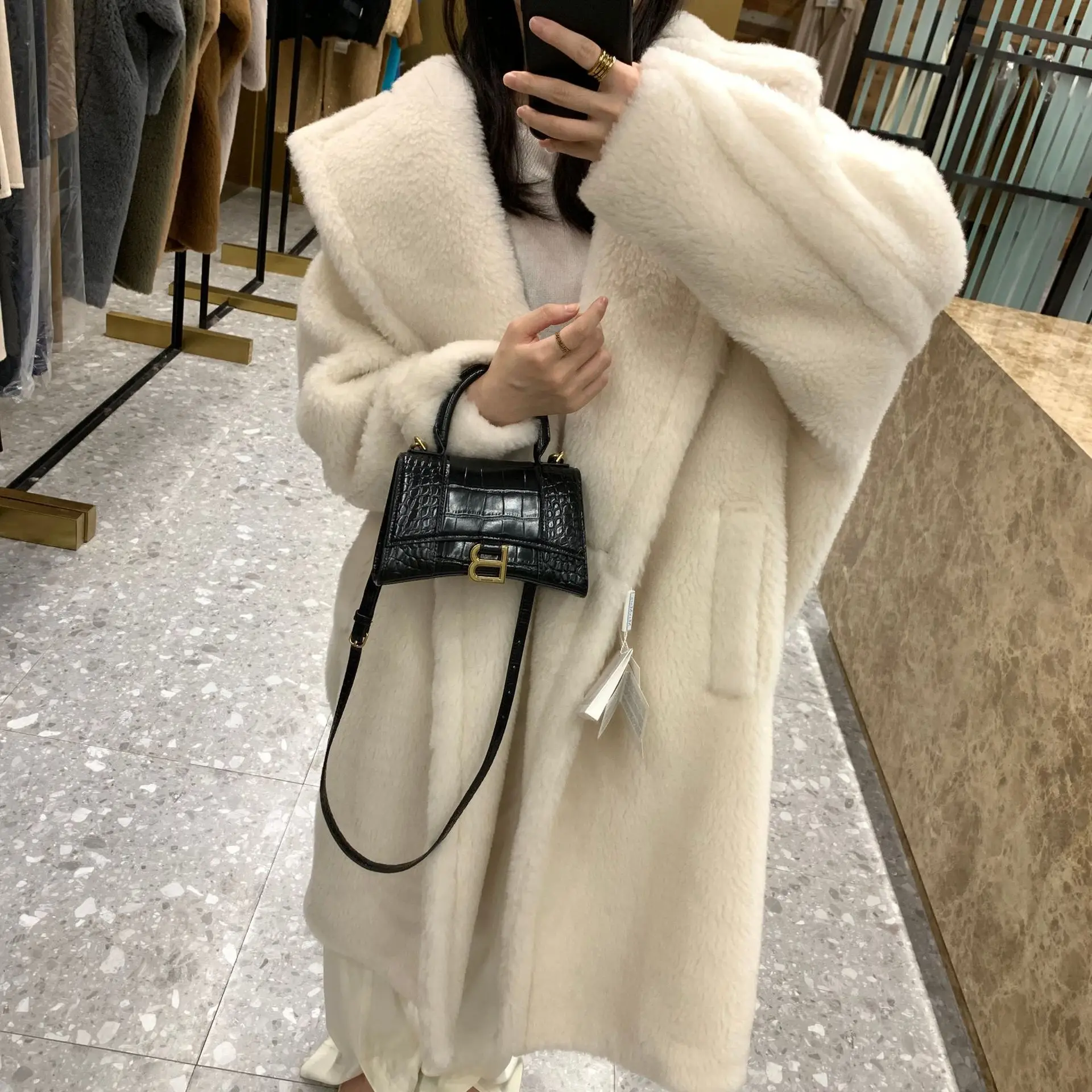 Teddy Bear Coat Fur Coat Teddy Alpaca Profile Wool Female Same paragraph Correct Version Real Fur Coat Outwear