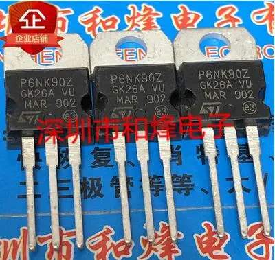 

Free shipping 20PCS P6NK90Z STP6NK90Z TO-220 900V 5.8A
