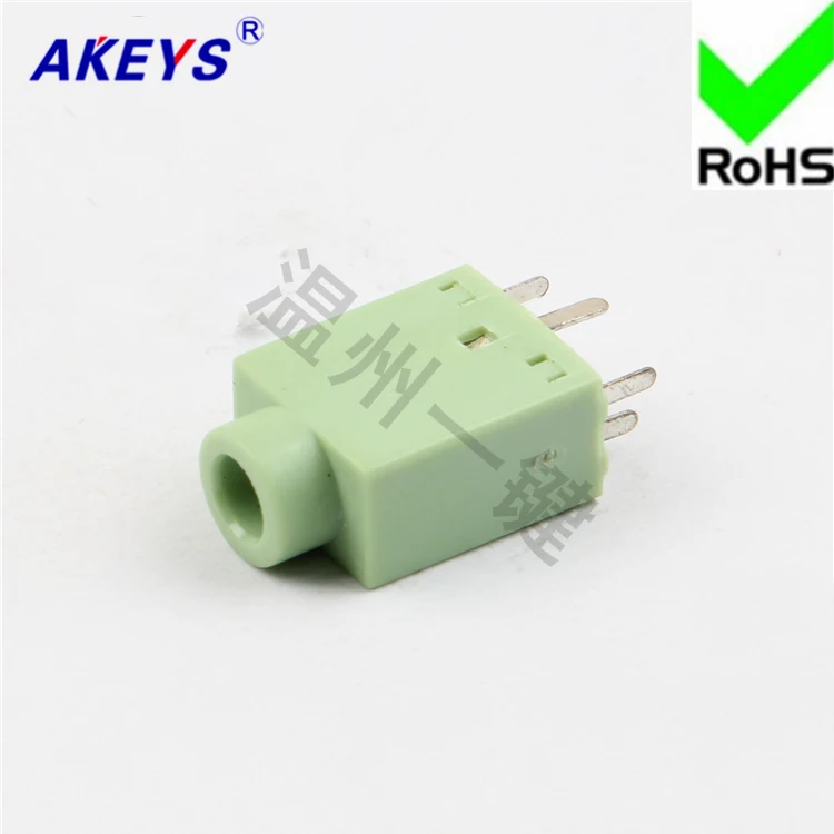 

11 PCS PJ-358 green headphone socket 5-pin reverse feature 3.5MM socket female socket power outlet
