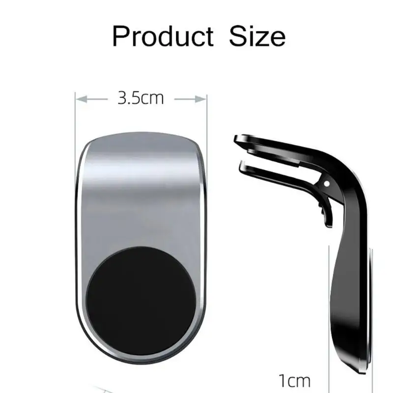 Металлический магнитный автомобильный держатель для телефона Rock iPhone Samsung Xiaomi 360