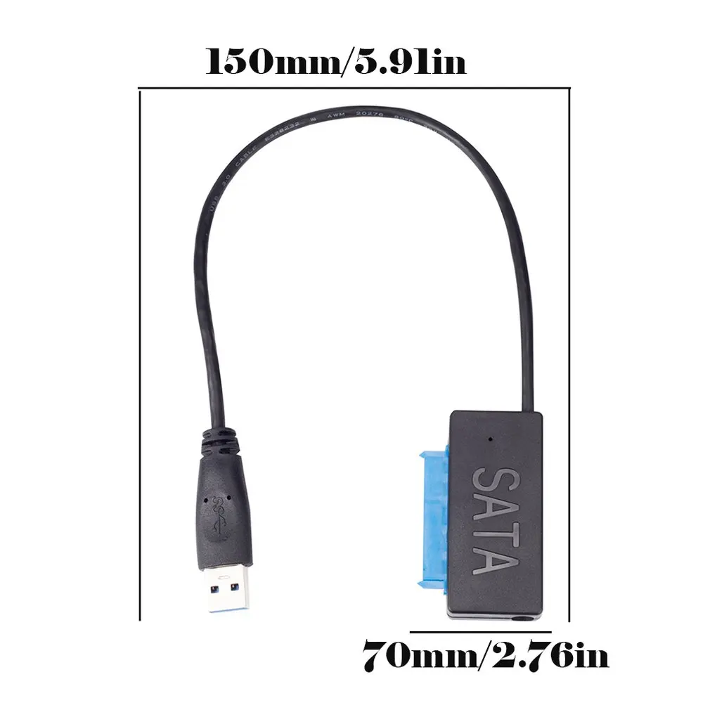 2,5 дюймовый Sata жесткий диск кабель адаптера Ssd жесткий диск кабель для передачи данных 22Pinsata к Usb3.0 Easy Drive Line