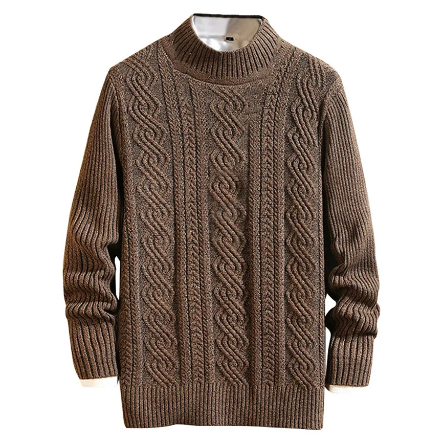 New Sweater Men Long Sleeve Pullover Outwear Man O-Neck Sweaters Tops Slim Solid Fit Knitting Clothing 4 Colors