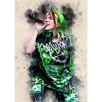 

Full Square Drill Billie Eilish DIY Diamond 5D Singer Star Embroidery Cross Stitch Popular Character Picture Wall Art Handmade
