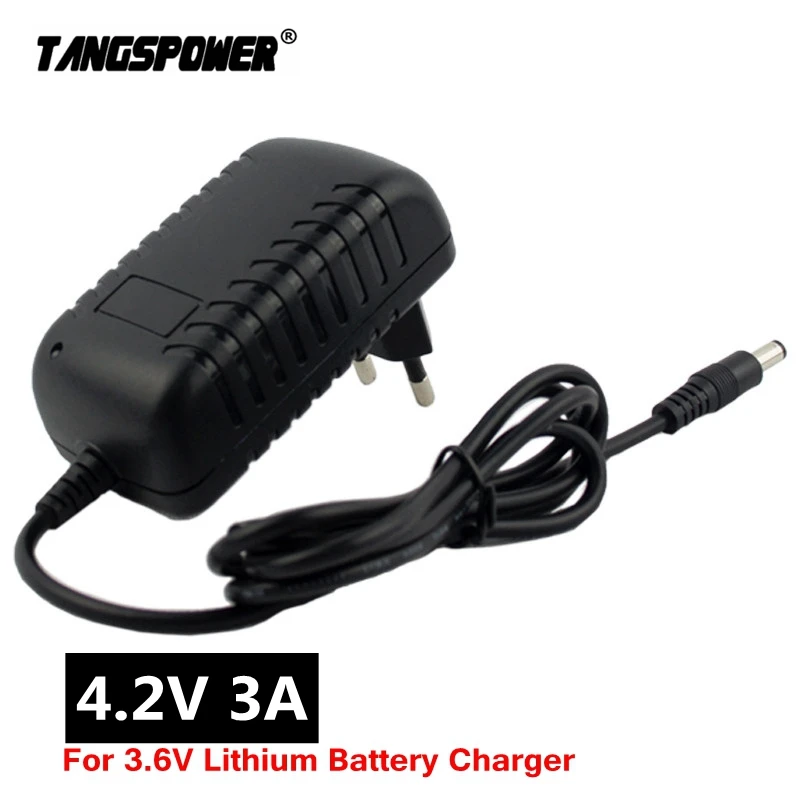 

4.2V 3A 5.5*2.1mm AC DC Power Supply Adapter Charger For 1series 4.2V 3.7V 3.6V 18650 Li-ion Li-po Battery Free Shipping