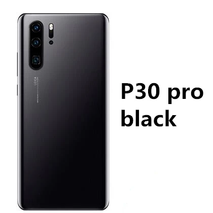 Задний корпус для huawei P30 Pro задняя крышка стеклянная батарея с объективом камеры Замена для huawei P30 Задняя крышка батареи - Цвет: P30 Pro Black
