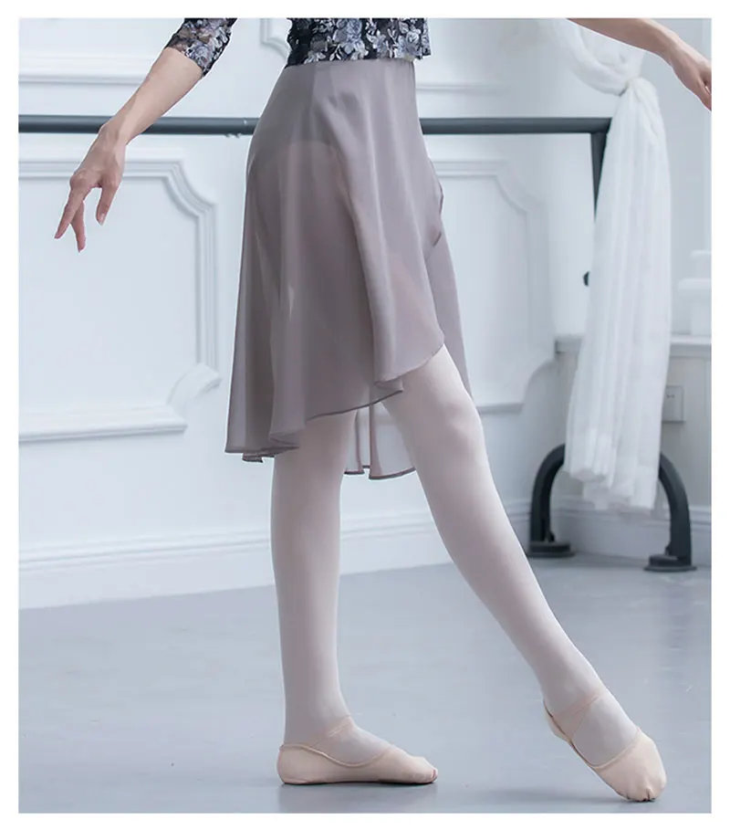 Jupe De Ballet En Mousseline - Jupe Longue Portefeuille Pour Danse, Gym, Patinage, Confortable Et élégante (pour Femmes/filles)