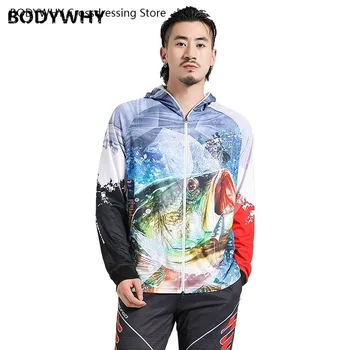 

Mens Fishing Clothing Sunscreen Suits Men Cycling clothing Anti-mosquito Dry Breathable UV Moisture-Wicking Ice Silk Coat