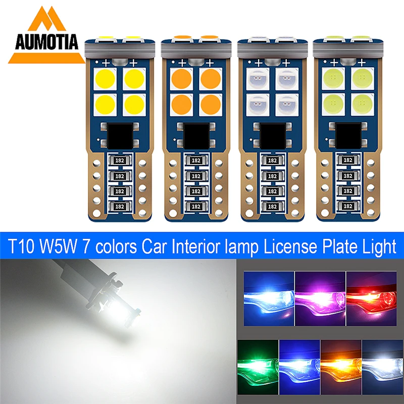 10x W5W 3030 SMD автомобильный T10 светодиодный 194 168 Клин Замена заднего прибора панель лампа для номерного знака