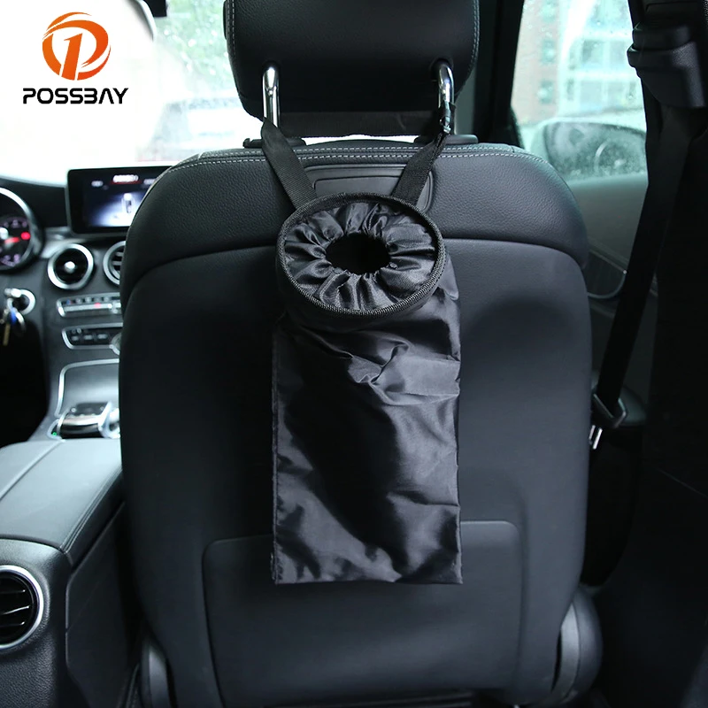 POSSBAY Waterproof Travel Storage Hanging Organizer Car Trash Bag Seat Back Garbage Bin Auto Accessories | Автомобили и мотоциклы