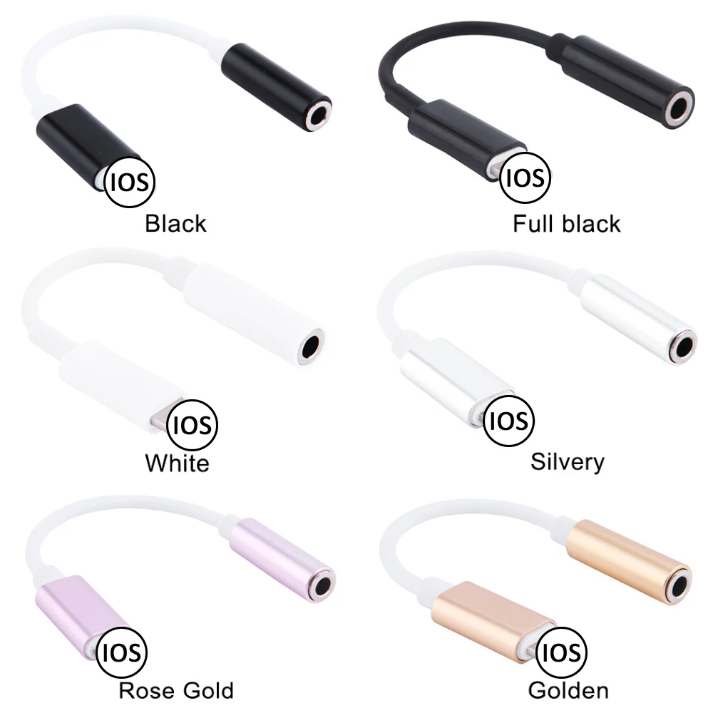 Adapter For iPhone to 3.5mm Headphones Adapter For 11 Pro Max /XS/XR/X/8 Aux 3.5mm Jack Cable For ios Adapter Accessories
